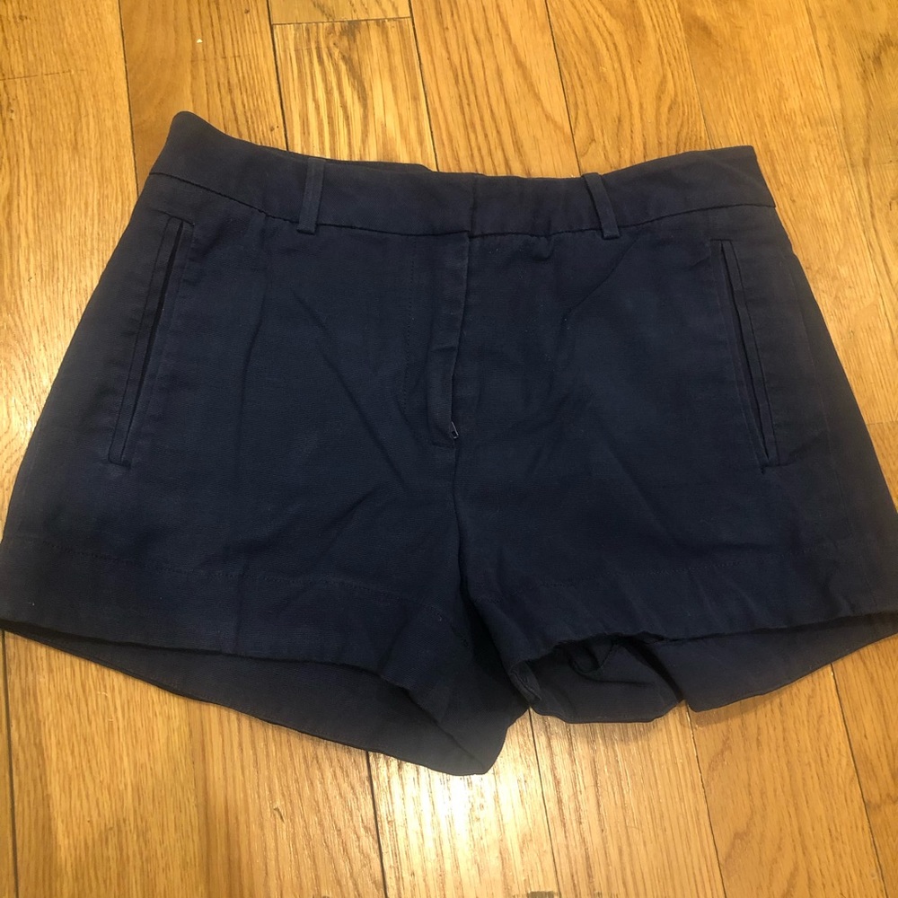 L’Agence navy mini shorts